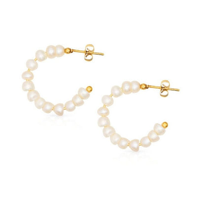 Isola Pearl Hoop Earrings | Lover's Tempo | boogie + birdie