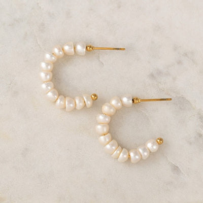 Isola Pearl Hoop Earrings | Lover's Tempo | boogie + birdie