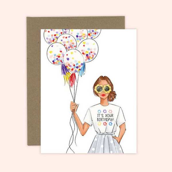 It's Your Birthday! Birthday Card  | Almeida Illustrations | boogie + birdie