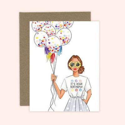 It's Your Birthday! Birthday Card  | Almeida Illustrations | boogie + birdie