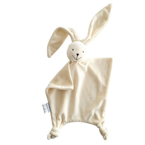 Ivory Bamboo Velour Bunny Blankie | Papoum Papoum | boogie + birdie

