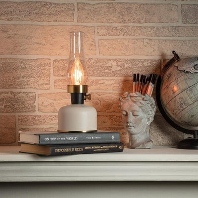 Cream LED Lantern with Chimney | Indoor + Outdoor Decor | boogie + birdie