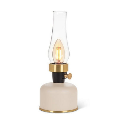 Cream LED Lantern with Chimney | Indoor + Outdoor Decor | boogie + birdie