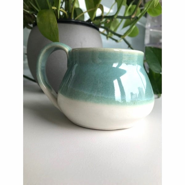 Jade and White Demi Mug | Parsons Dietrich Pottery | boogie + birdie