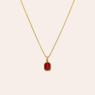 Gold January Waterproof Birthstone Necklace | Lover's Tempo | boogie + birdie