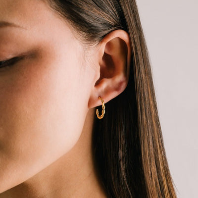 Gold Josie Waterproof Hoops | Lover's Tempo | boogie + birdie
