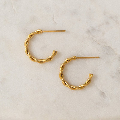 Gold Josie Waterproof Hoops | Lover's Tempo | boogie + birdie