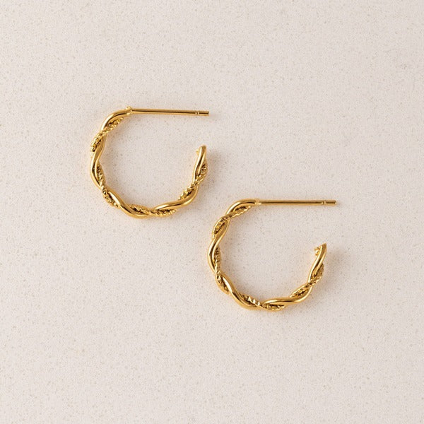 Gold Josie Waterproof Hoops | Lover's Tempo | boogie + birdie