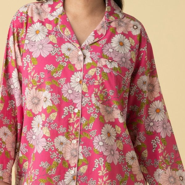 Julie Cotton Nightshirt | Mahogany | boogie + birdie