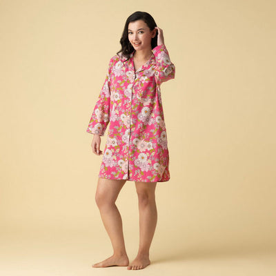 Julie Cotton Nightshirt | Mahogany | boogie + birdie