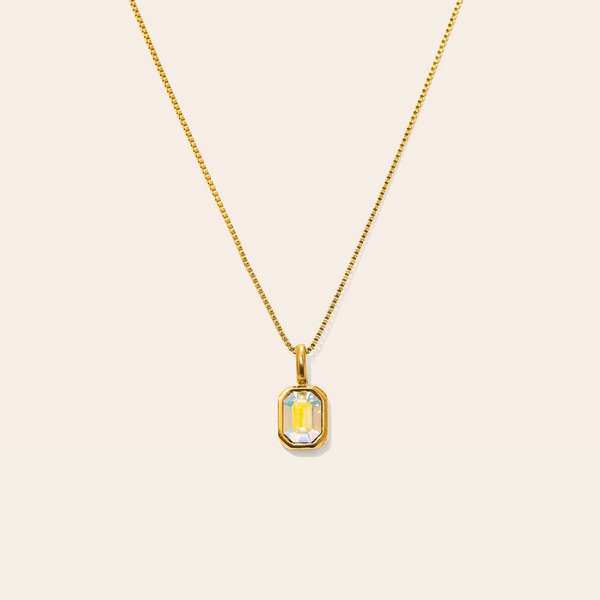 Gold June Waterproof Birthstone Necklace | Lover's Tempo | boogie + birdie