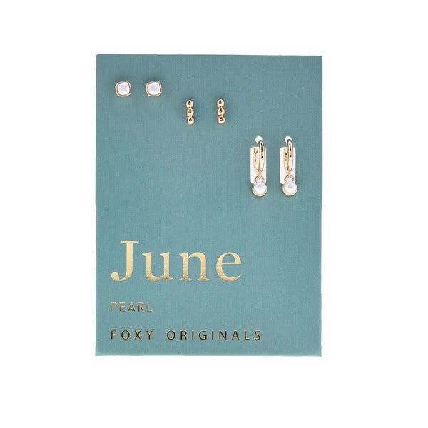 June Pearl Birthstone Drop Earrings | Foxy Originals | boogie + birdie
