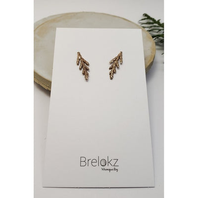 Bronze Juniper Studs | Brelokz | boogie + birdie