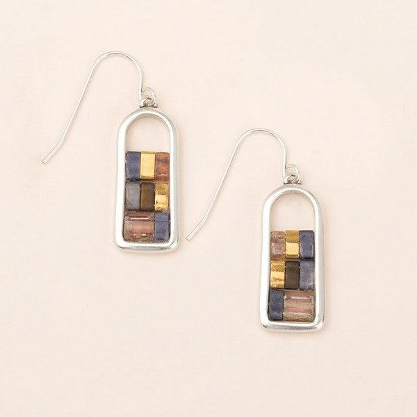 Gold Gunmetal Good Karma Drop Earrings | Scout | boogie + birdie