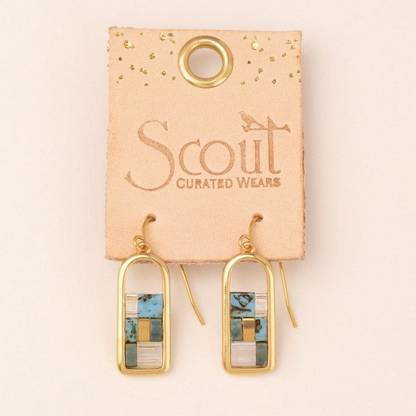 Gold Turquoise Good Karma Drop Earrings | Scout | boogie + birdie