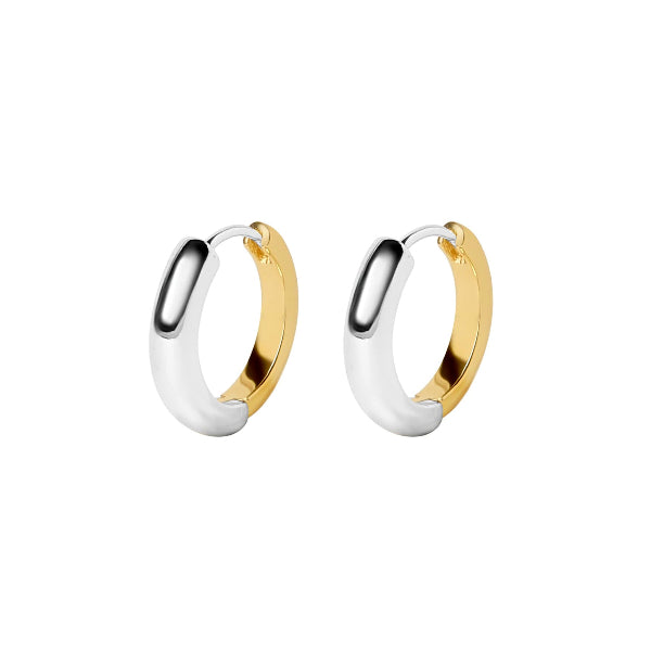 Karma Two-Tone Hoop Earrings | BAMBU Jewellery | boogie + birdie

