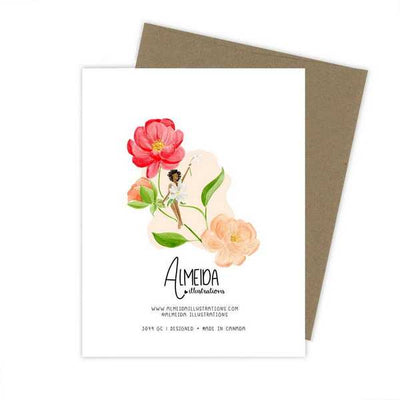 Keep Blooming Girl! Floral Greeting Card | Almeida Illustrations | boogie + birdie
