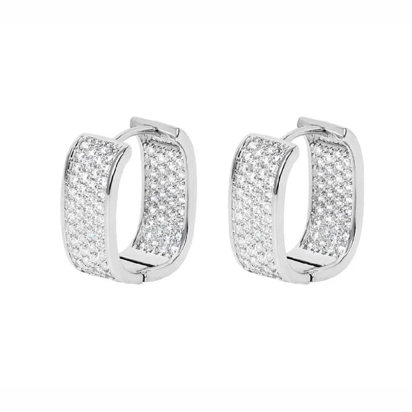 Silver Kendrick Hoop Earrings | BAMBU Jewellery | boogie + birdie

