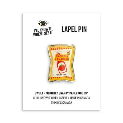 Ketchup Chips Enamel Pin | I'll Know It When I See It | boogie + birdie