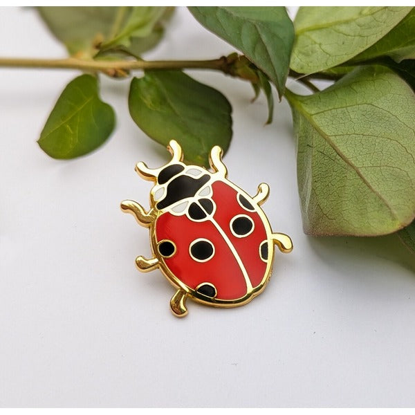 Ladybug Enamel Pin | Crystal Driedger | boogie + birdie