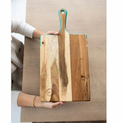 Caribbean Blue Large Acacia Cheese Board | Lynn & Liana | boogie + birdie