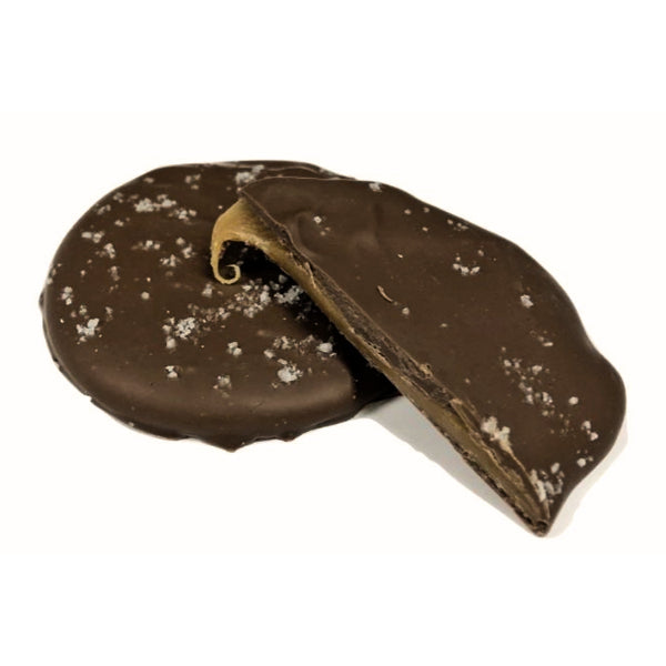 Dark Chocolate Sea Salt Caramel Patty | anDea Chocolate | boogie + birdie