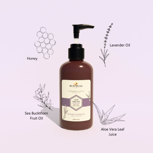 Lavender & Cedarwood Liquid Hand Soap | Bee by the Sea | boogie + birdie
