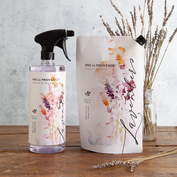 Lavender Blossom Linen Water | Pre de Provence | boogie + birdie