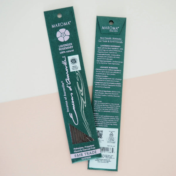 Lavender Rosemary Incense | Maroma | boogie + birdie