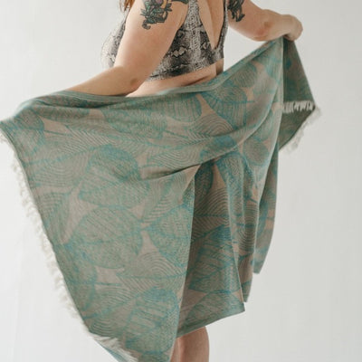 Leaf Applique Turkish Towel | Pokoloko | boogie + birdie