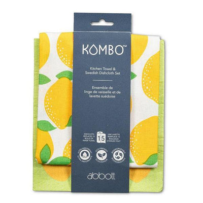 Lemons Dishcloth + Tea Towel Set | Kitchen | boogie + birdie