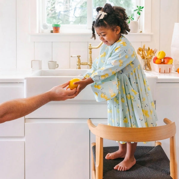 Lemon Squeezy Long Sleeve Bib  | Loulou Lollipop | boogie + birdie