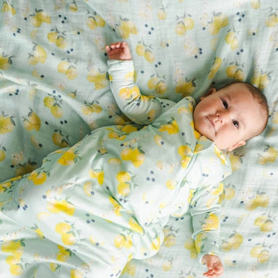 Lemon Squeezy Muslin Swaddle | Loulou Lollipop | boogie + birdie