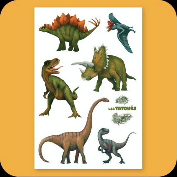 Dinosaur Temporary Tattoos | Les Tatoués | boogie + birdie