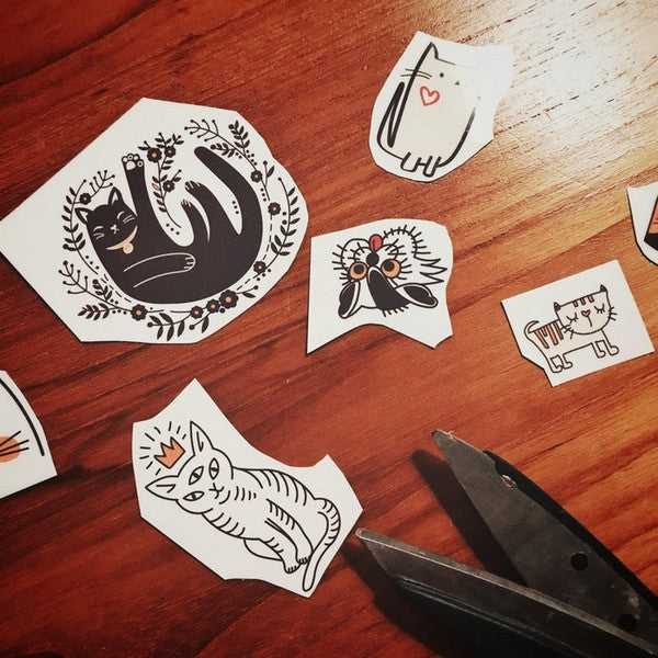 Kitty Cat Temporary Tattoos | Les Tatoués | boogie + birdie