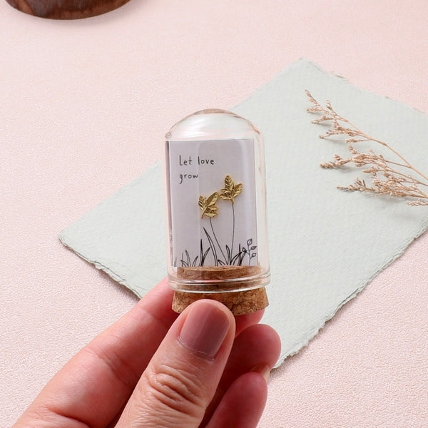 Gold Leaf Stud Earrings | Attic Creations | boogie + birdie