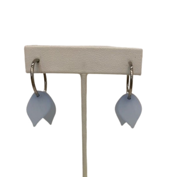 Light Blue Petals Hoop Earrings | Osmose Jewellery | boogie + birdie