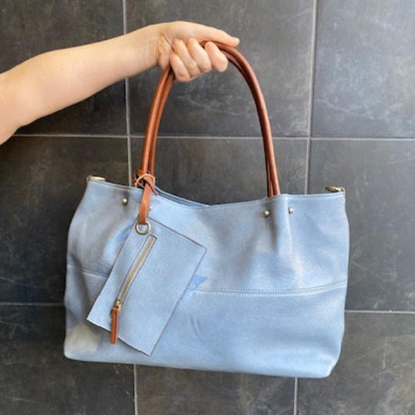 Light Blue Tote Bag | Bags + Wallets | boogie + birdie