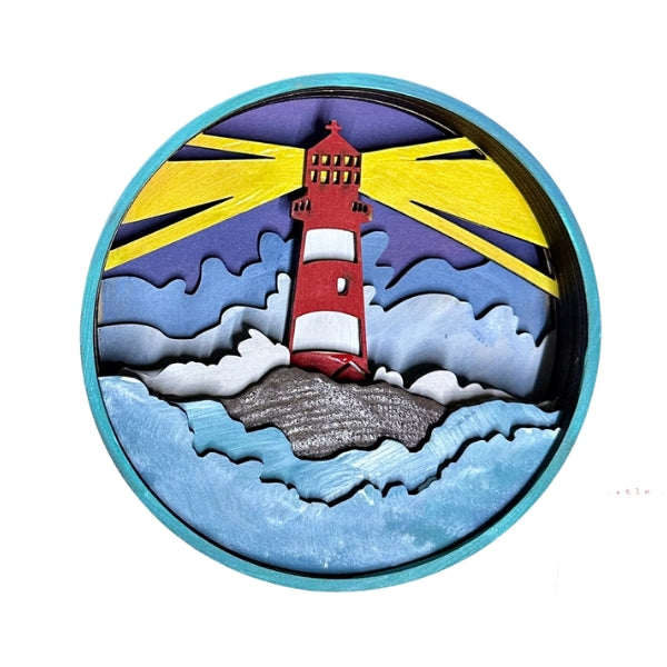 Lighthouse Shadow Box Kit | Our Little Makery | boogie + birdie

