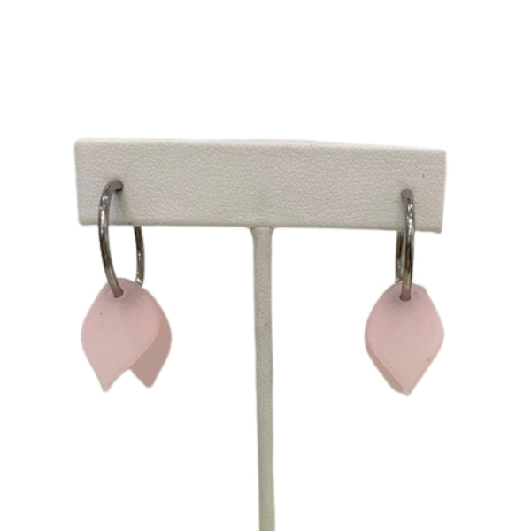 Light Pink Petals Hoop Earrings | Osmose Jewellery | boogie + birdie