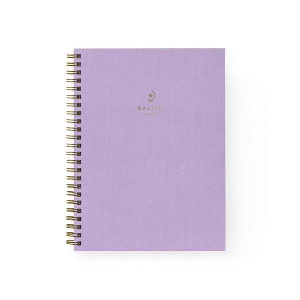 Lilac Spiral Notebook | Baltic Club | boogie + birdie