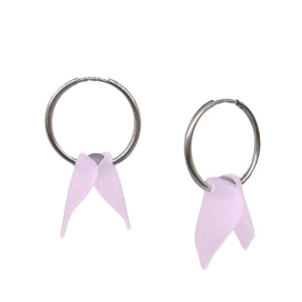 Lilac Petals Hoop Earrings | Osmose Jewellery | boogie + birdie