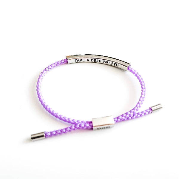 Take a Deep Breath Lilac Children's Bracelet | Glass House Goods | boogie + birdie 