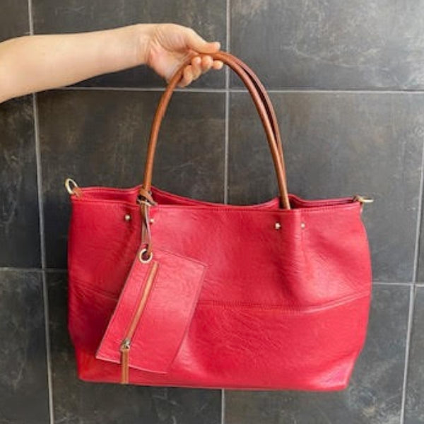 Red Tote Bag | Bags + Wallets | boogie + birdie