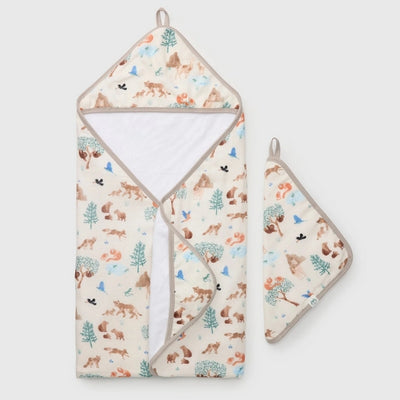 Llama Adventures Hooded Towel Set  | Loulou Lollipop | boogie + birdie
