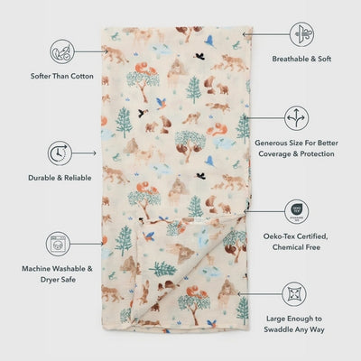 Llama Adventures Muslin Swaddle | Loulou Lollipop | boogie + birdie