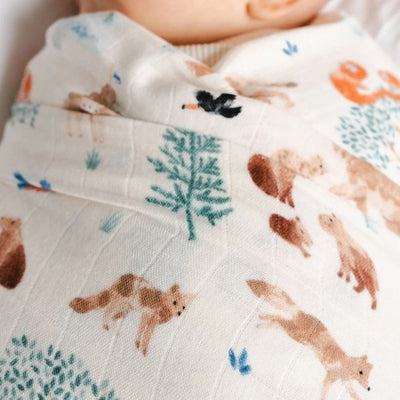 Llama Adventures Muslin Swaddle | Loulou Lollipop | boogie + birdie