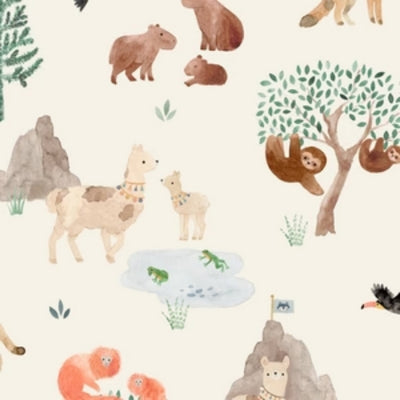 Llama Adventures Muslin Swaddle | Loulou Lollipop | boogie + birdie