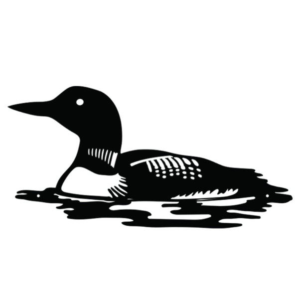Loon Silhouette Metal Wall Decor  | Northbound Elements | boogie + birdie