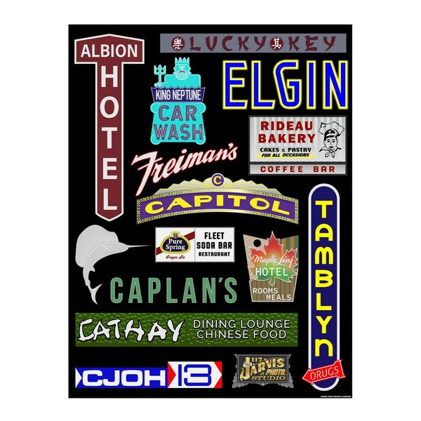 Lost Signs Print - Option 2 | Damn Fine | boogie + birdie